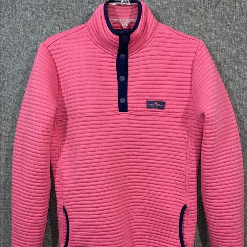 Simply southern Pink ribbed pullover